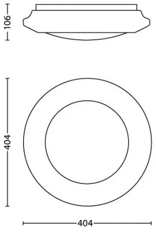 Philips 33365/31/17 - LED Mennyezeti lámpa LED/22W/230V 4000K