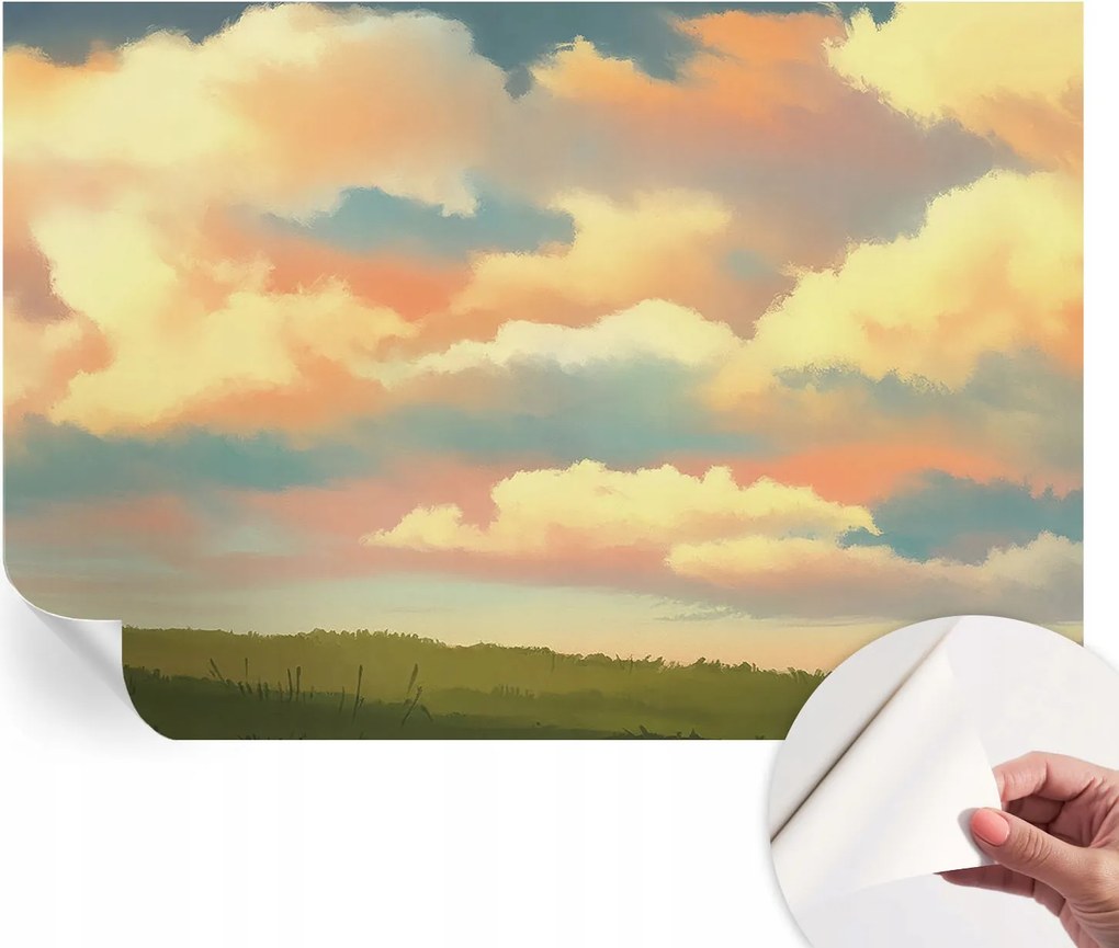 Dekoratív öntapadós fotótapéta Hálószobába Ég felhők 152x104 cm