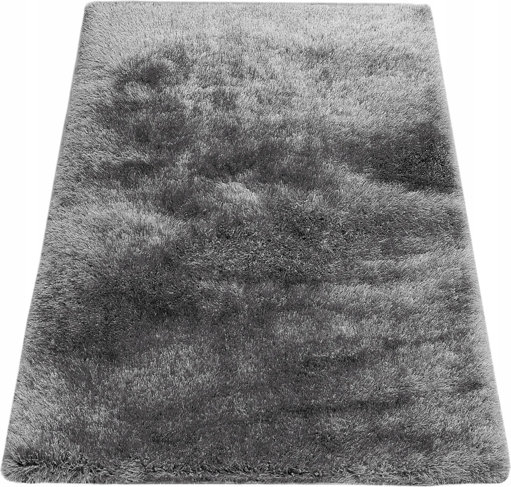 Szőnyeg 180x250 Szürke Shaggy Hosszú Haj Bozontos Puha Modern Divatos