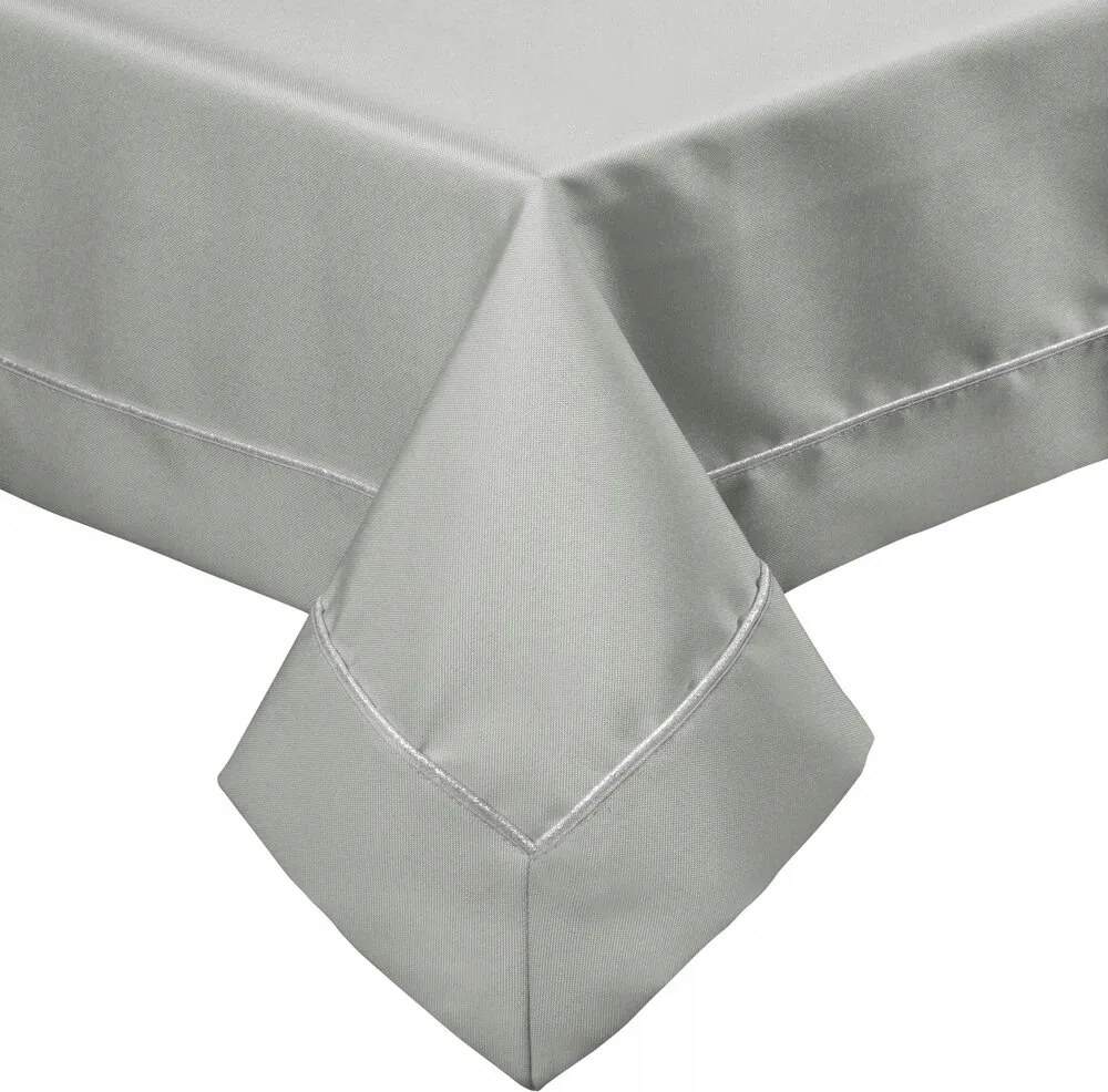 Abrosz ezüst 140X180, elegáns díszléccel