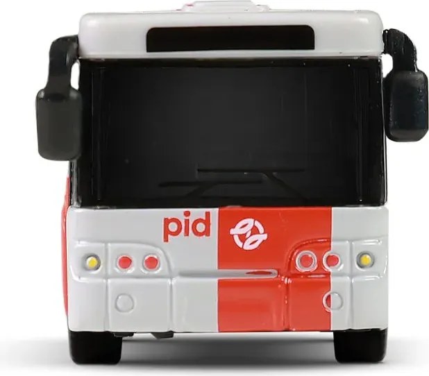 RAPPA Fém csuklós DPP busz - PID Praha - piros - 18 cm