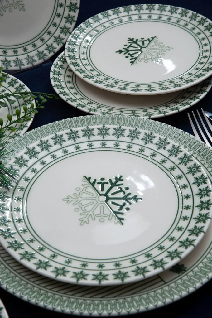 7 részes porcelán tányérkészlet