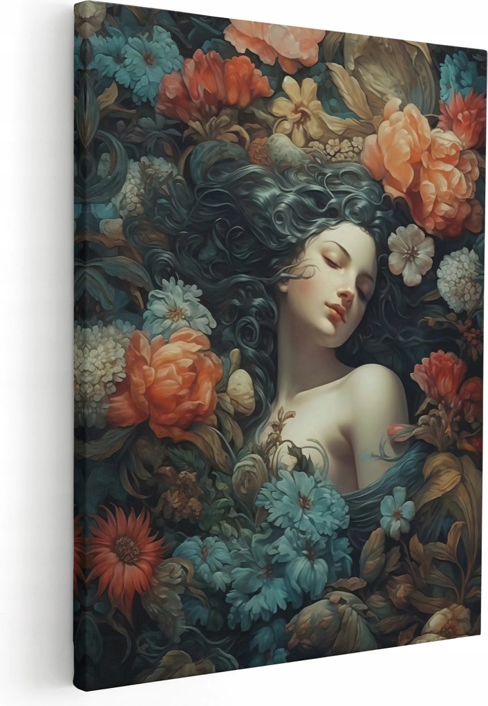 Vászonkép Nappali Képek Falikép Nő Figura 50x70 cm