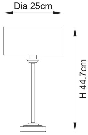 Endon 100646 - Asztali lámpa HIGHCLERE 1xE14/7W/230V bézs/matt króm