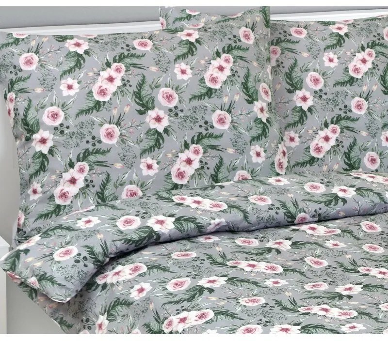Bellatex Pamut ágynemét Rózsa, 140 x 220 cm, 70 x 90 cm