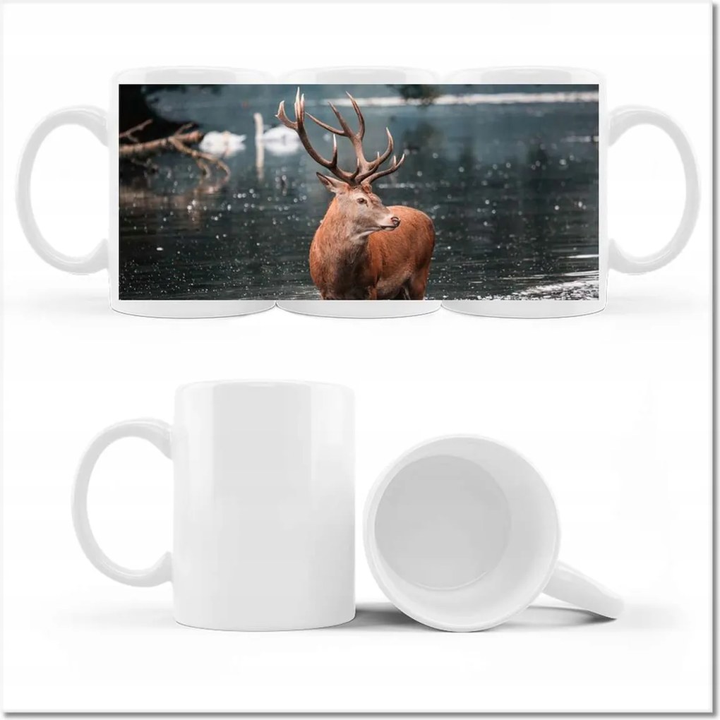 Szarvas mintás bögre Szarvas felszarvazott