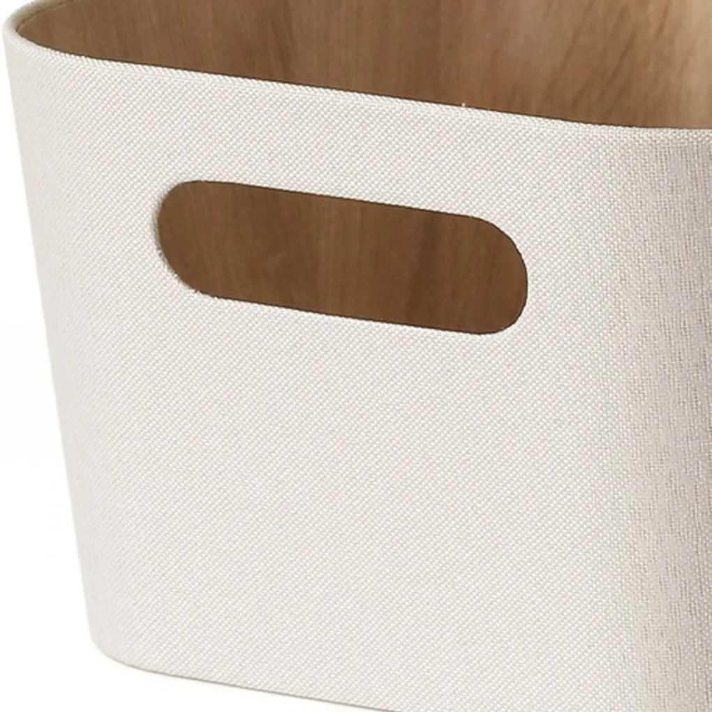 Kitchisimo 2 db tároló kosár szett 31 × 23 × 16cm, krém színű, L