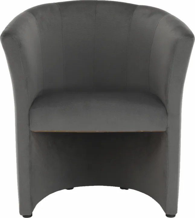 Klub fotel, szürke anyag, CUBA