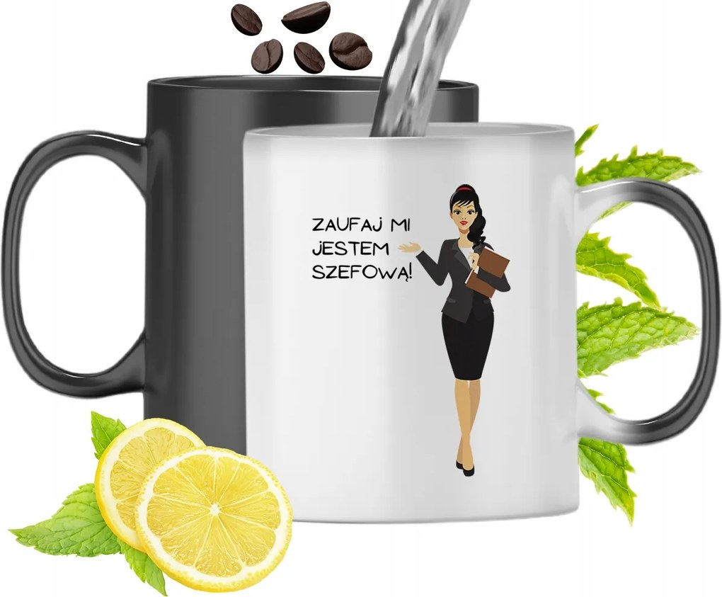 Mágikus Bögre A Főnöknek Színváltós, fényképes nyomattal