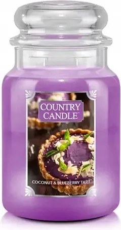Kókuszos-áfonya torta Country Candle nagy illatgyertya 2 kanóccal