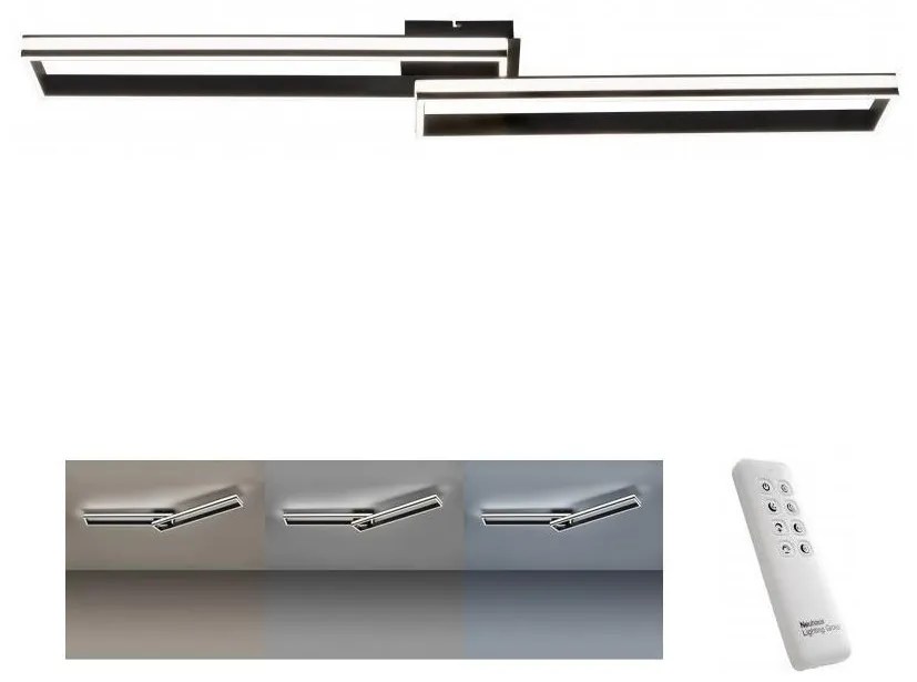 Leuchten Direkt 14701-18- LED Dimmelhető felületre szerelhető csillár ELIS 2xLED/19W/230V + távirányító