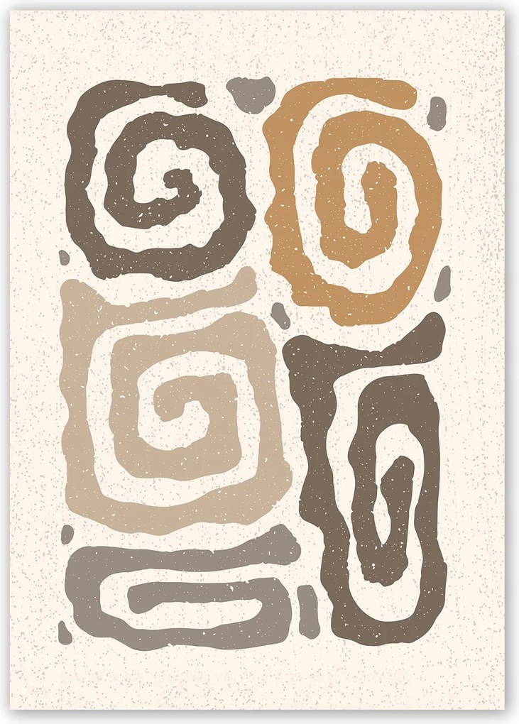 Boho Modern Poszter Vászonkép 30x40cm #Z39