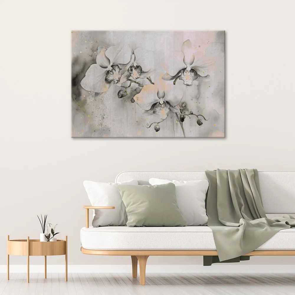 Gario Vászonkép Absztrakt virágzó orchideák Méret: 100 x 70 cm