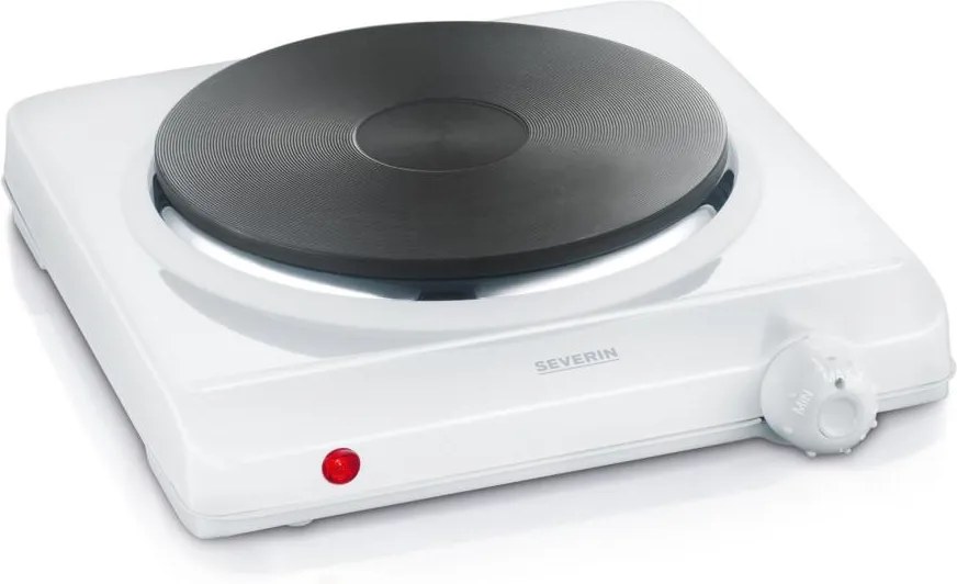 Severin KP 1091 - egytárcsás elektromos főzőlap, 1500 W / 230 V, fehér