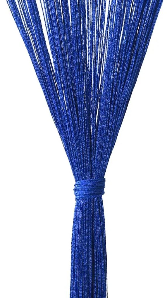 2 db kék zsinórfüggöny 100 x 250 cm