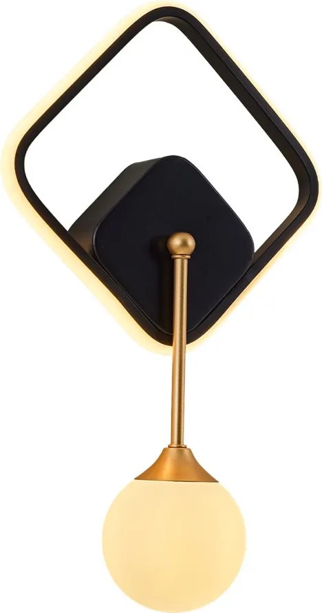 Fém mennyezeti lámpa, fekete, 6 cm – L1143