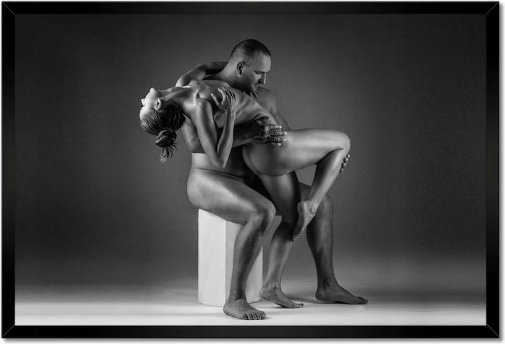 Poszterek keretben 60x40 Akt Pár Meztelen emberek