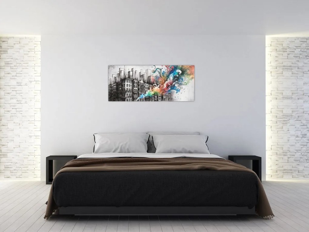 Kép - Ipari élet (120x50 cm)