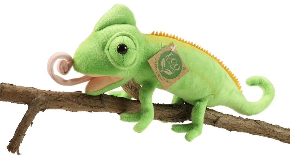 Plüss kaméleon - 30 cm - Rappa