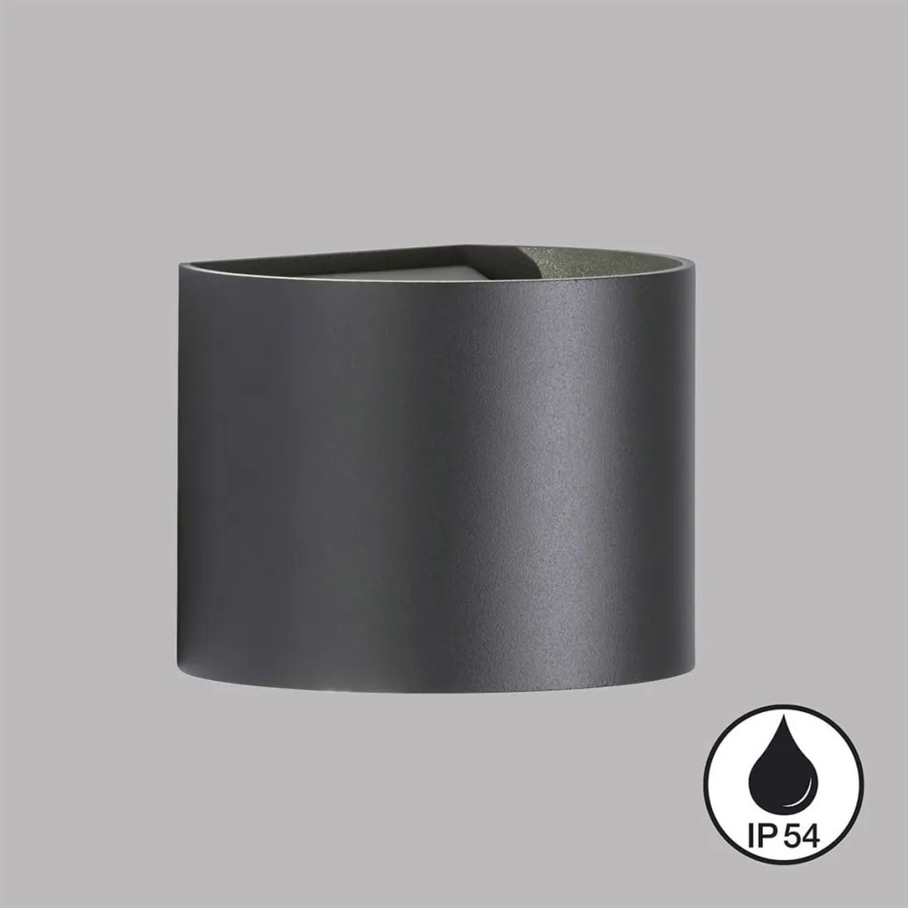 FISCHER&HONSEL 30452 MATTEO Modern Kültéri Fali Lámpa Bézs, Fekete, Szürke LED IP54