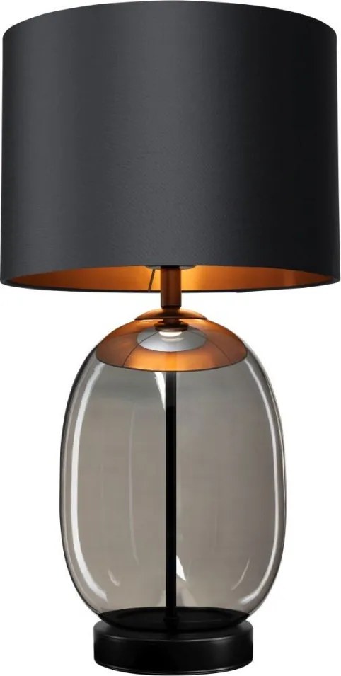 Kaspa SALVADOR BLACK 41126102 Asztali lámpa 1x25W/E27 IP20