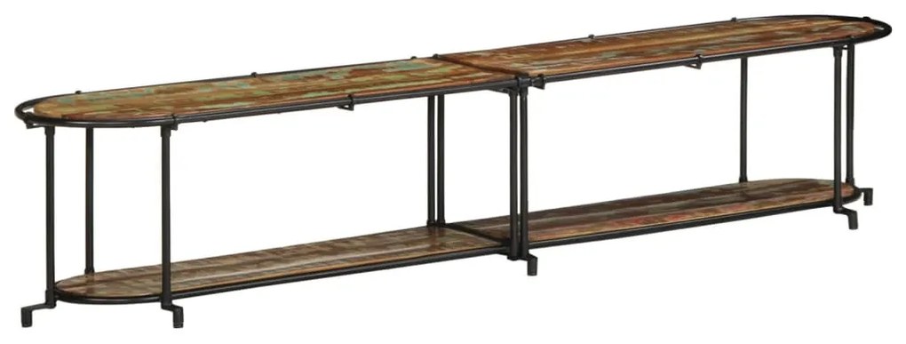 tömör újrahasznosított fa TV-szekrény 200 x 42 x 40 cm