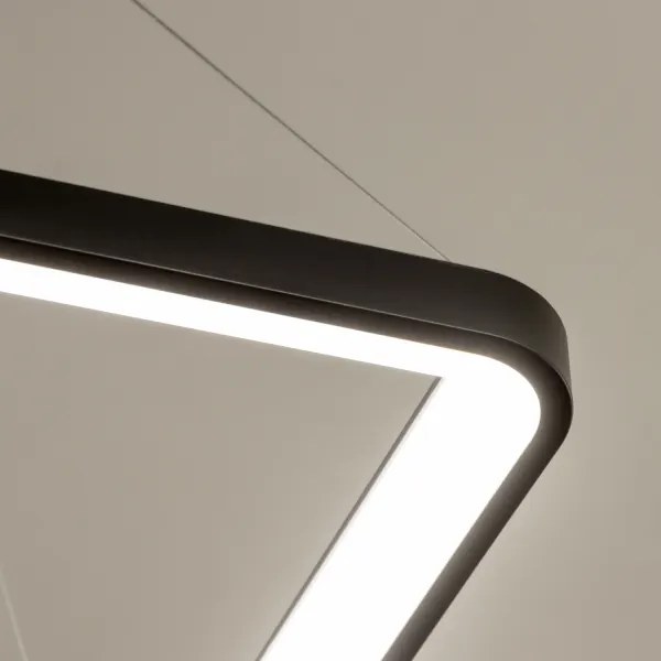 Brilagi - LED dimmelhető kábeles csillár FALCON SLIM LED/50W/230V 50x50 cm fekete + távirányító