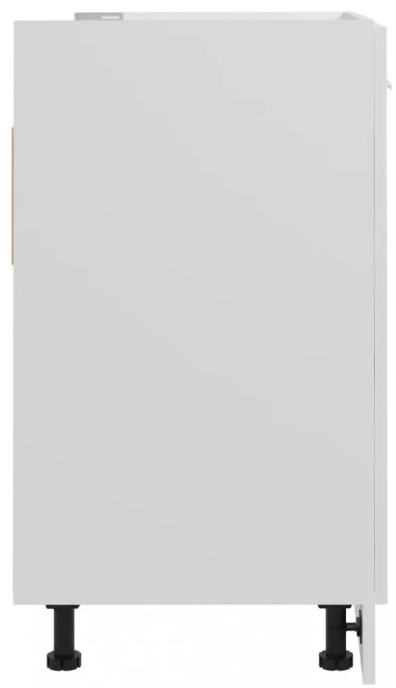 fehér szerelt fa mosogató alsószekrény 80 x 46 x 81,5 cm