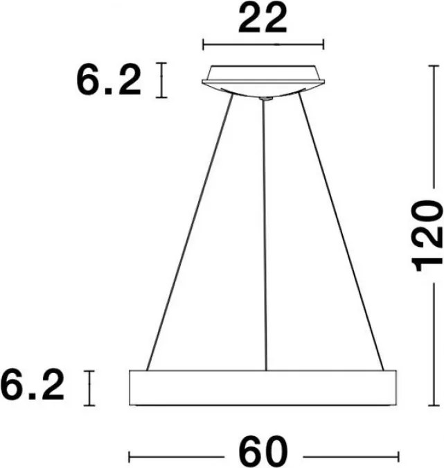 NOVALUCE 9453454 RANDO Modern Led Függesztett Lámpa LED IP20