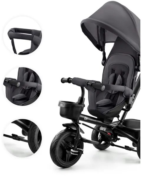 KINDERKRAFT - Gyermek tricikli AVEO szürke