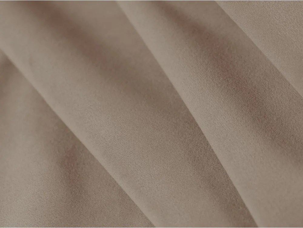 Világosbarna kárpitozott franciaágy 140x200 cm Linea – Micadoni