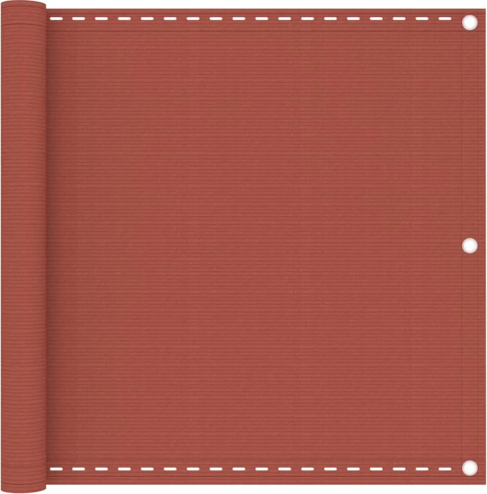 vidaXL terrakotta HDPE erkélytakaró 90 x 600 cm
