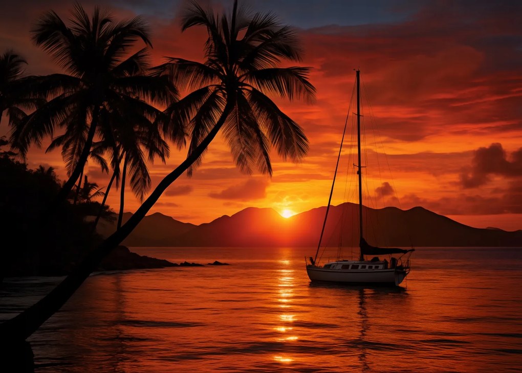 Poszter 35x25cm Trópusi Nyugat