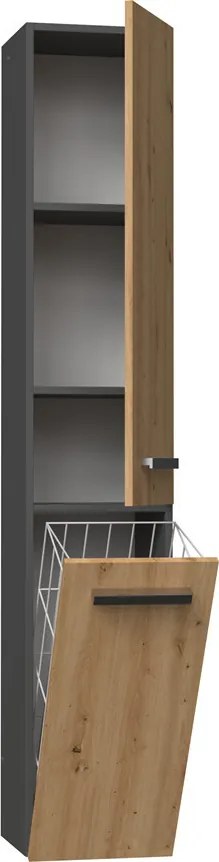 Nel IV fürdőszoba szekrény, antracit-tölgy