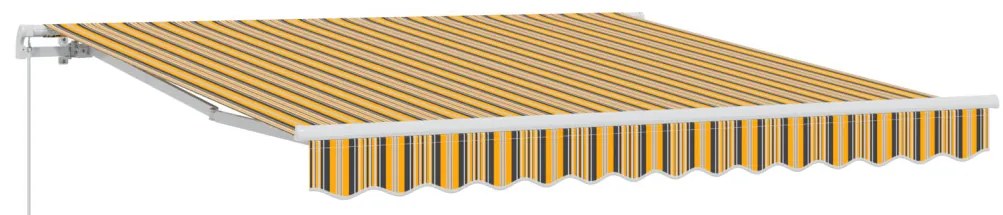 Kézi Behúzható Napernyő Multicolor Csík 300x250 cm
