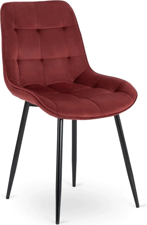 CHRIS szék bordó bársony