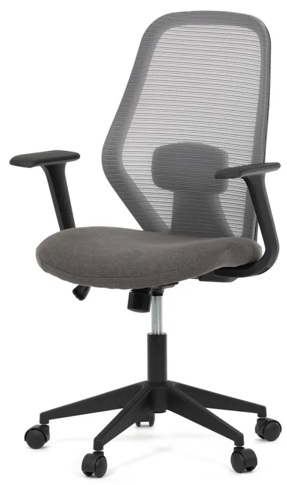 Scaun de birou pivotant de culoare gri cu mecanism de balansare. KA-V3149