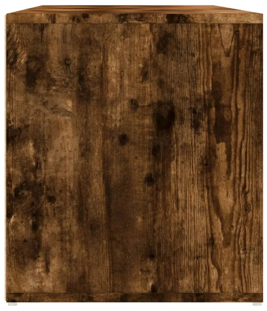 füstös tölgy színű szerelt fa sarokszekrény 160 x 40 x 45 cm