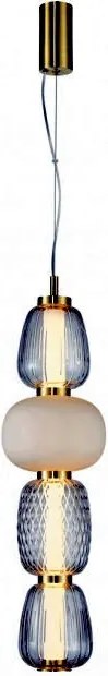 ITALUX PND-98374-32W-GD ERIS Modern Led Függesztett Lámpa Opál, Átlátszó, Arany LED IP20