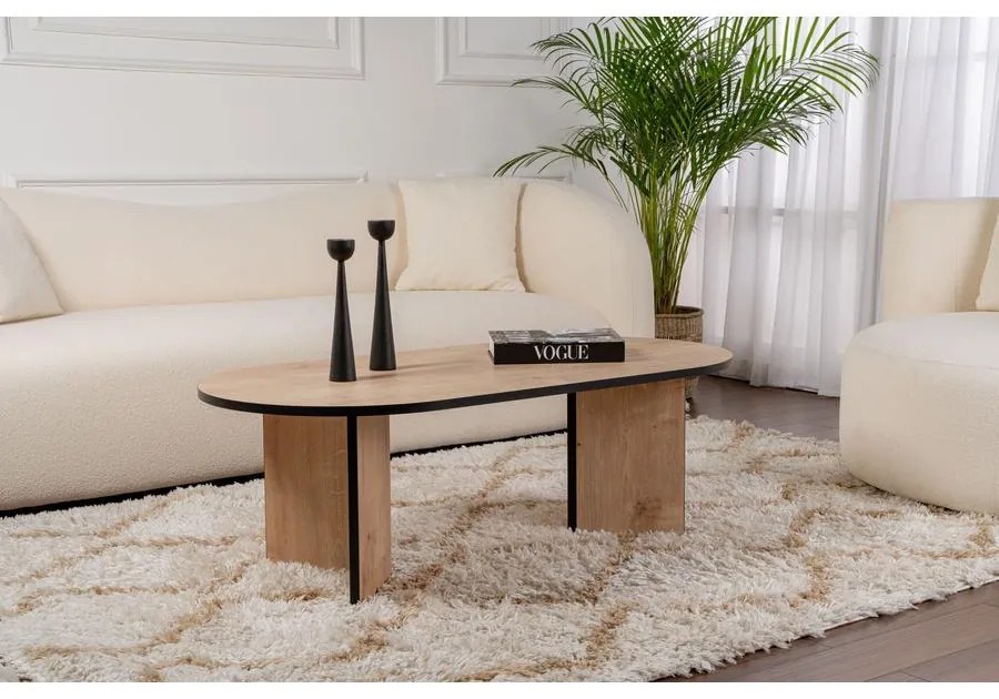 Dohányzóasztal Sable - Sapphire Oak, Fekete