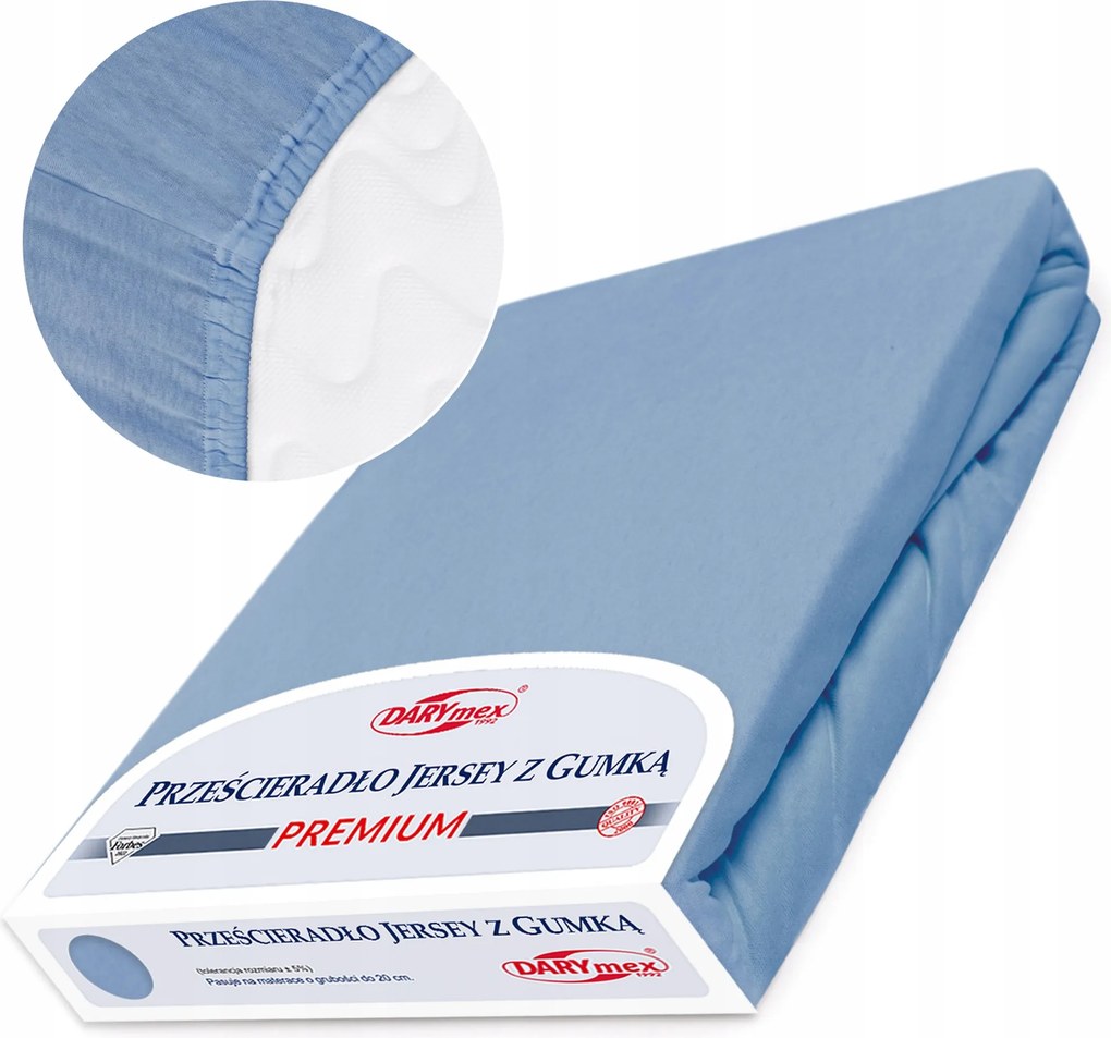 Gumis lepedő Darymex Prémium jersey 180x200, súlya 170 g/m2
