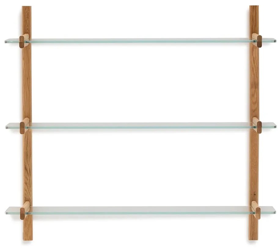 Natúr színű üveg moduláris polcrendszer 110x98x30,5 cm Sitra – Kave Home