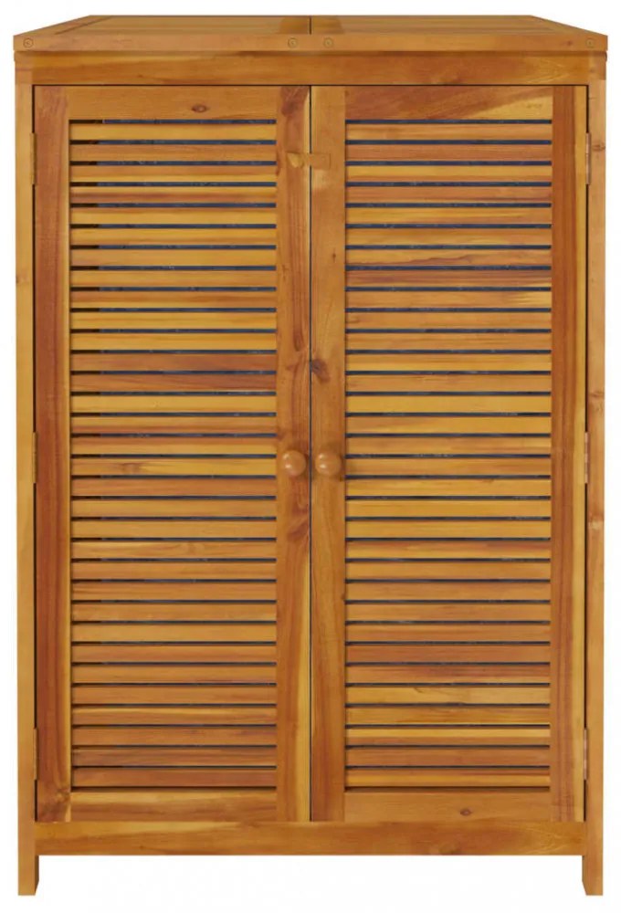 tömör akácfa kerti tárolóláda 70 x 87 x 104 cm