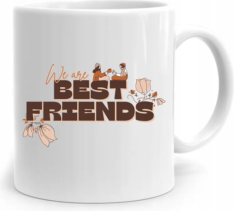 Ajándék Bögre Barátoknak We Are Best Friends fényképes nyomtatással