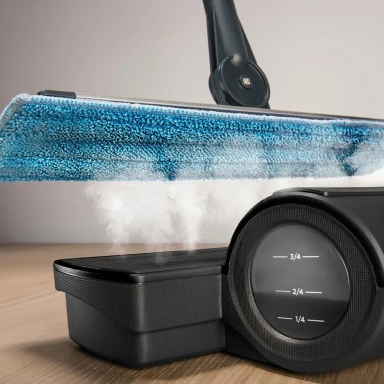 Vezeték nélküli gőzfelmosó Polti MOPPY BLACK, fekete