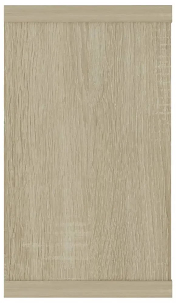 2 db sonoma tölgy színű szerelt fa fali polc 80 x 15 x 26,5 cm