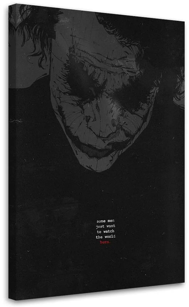 Gario Vászonkép Joker fekete-fehér - Nikita Abakumov Méret: 70 x 100 cm