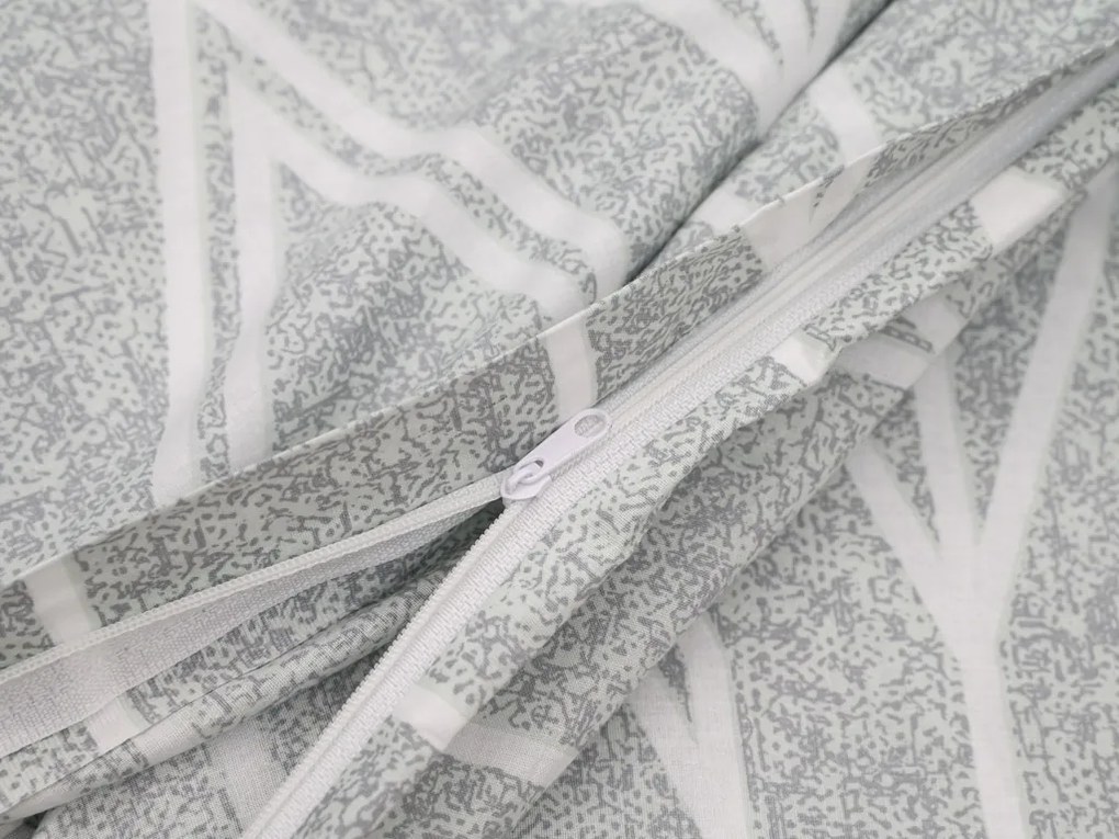 Renforcé pamut szatén krepp ágyneműhuzat SZÜRKE CSÍKOK sötétszürke Ágyneműhuzat mérete: 70 x 90 cm | 140 x 200 cm