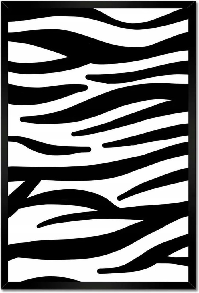 Poszterek keretben 40x60 Zebra csíkos