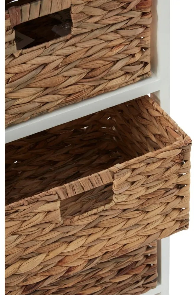 Fehér-natúr színű paulownia fürdőszobai polcos állvány 41x70 cm Padstow – Premier Housewares
